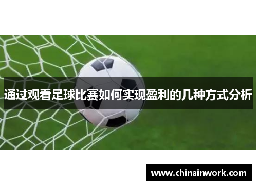 通过观看足球比赛如何实现盈利的几种方式分析